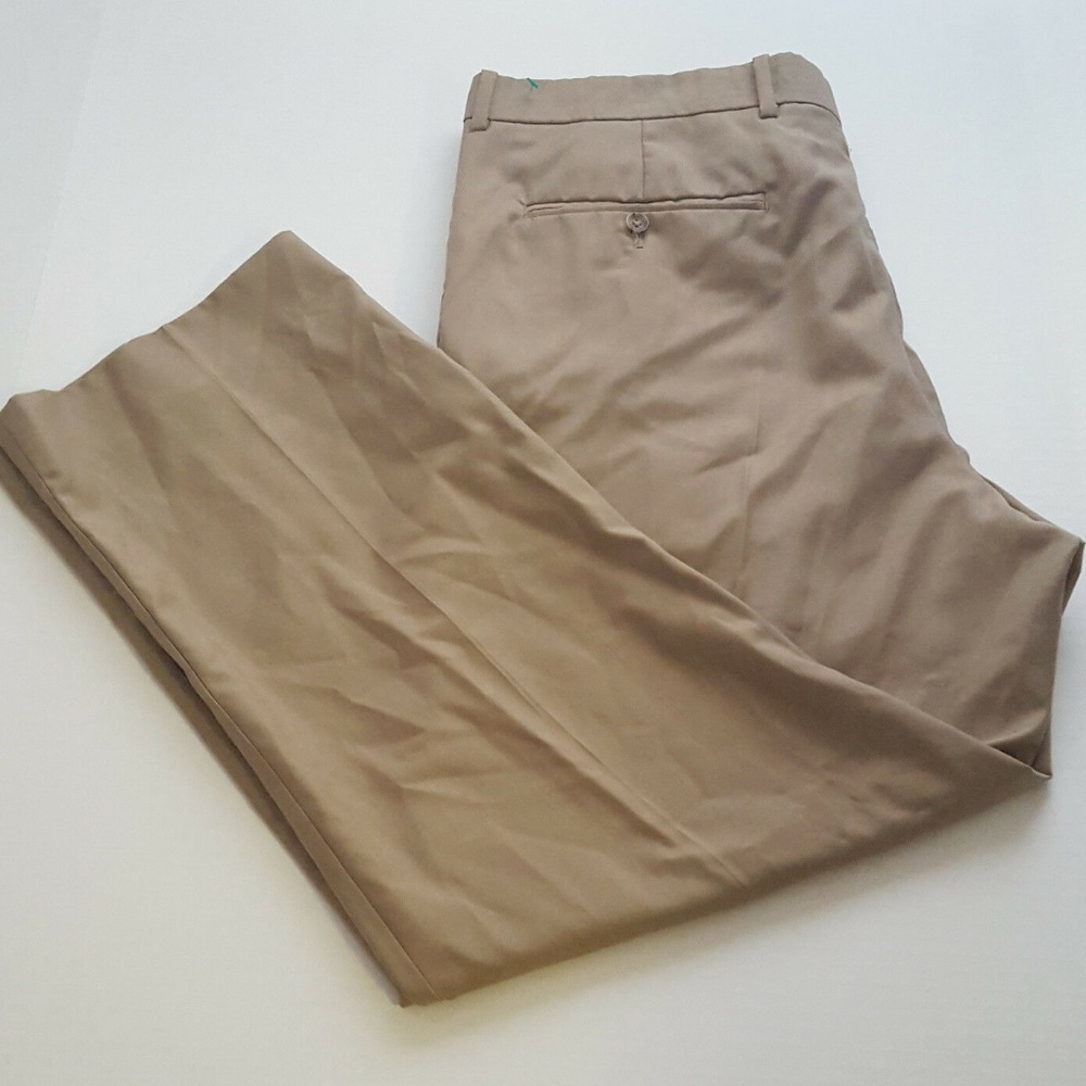 Tasso Elba Mens Size 38 Beige Pleated Dress Pants